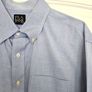 Jos. A. Bank Light Blue Dress Shirt Executive Collection Size 18-34